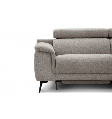 Ecksofa rechts mit Relaxfunktion 5-Sitzer FIERO FARBE : Taupe (Arano 06)
