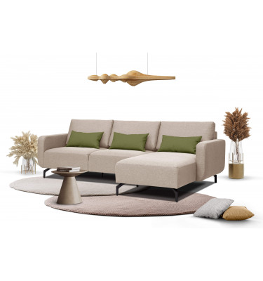 Ecksofa rechts 3-Sitzer DANNY