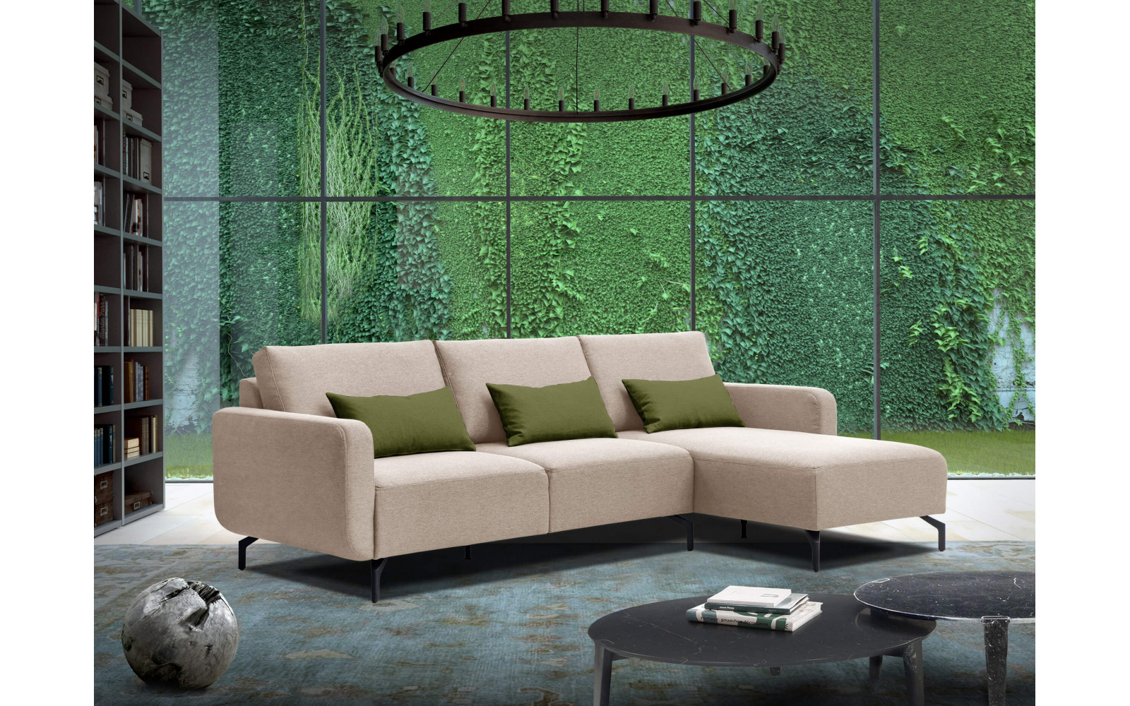 Ecksofa rechts 3-Sitzer DANNY