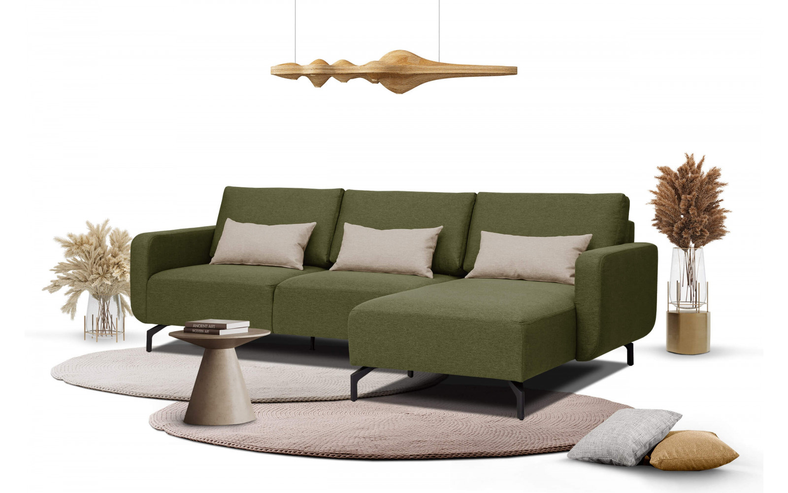 Ecksofa rechts 3-Sitzer DANNY