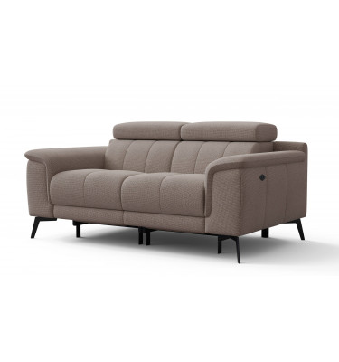 2-Sitzer Relaxsofa mit zwei Relaxfunktionen FIERO Taupe (Arano 06)