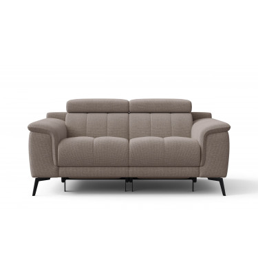 2-Sitzer Relaxsofa mit zwei Relaxfunktionen FIERO Taupe (Arano 06)