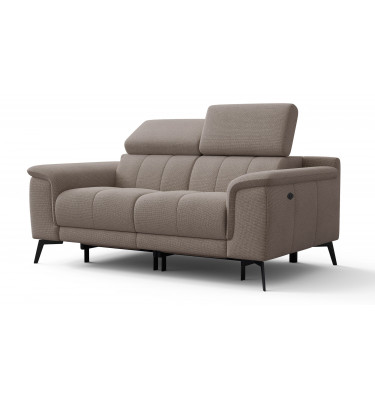 2-Sitzer Relaxsofa mit zwei Relaxfunktionen FIERO Taupe (Arano 06)