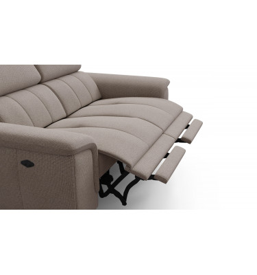 2-Sitzer Relaxsofa mit zwei Relaxfunktionen FIERO Taupe (Arano 06)