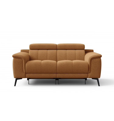 2-Sitzer Relaxsofa mit zwei Relaxfunktionen FIERO FARBE Orange (Arano 07)
