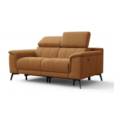 2-Sitzer Relaxsofa mit zwei Relaxfunktionen FIERO FARBE Orange (Arano 07)