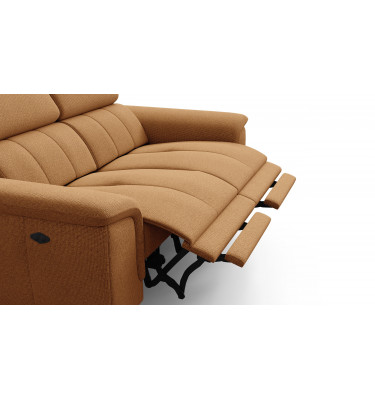 2-Sitzer Relaxsofa mit zwei Relaxfunktionen FIERO FARBE Orange (Arano 07)