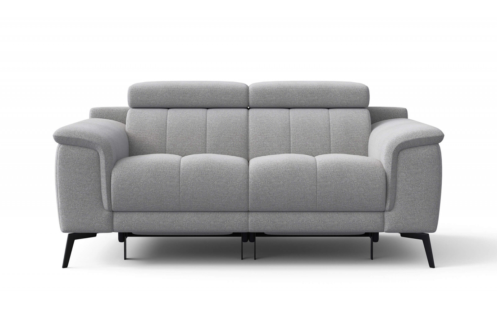 2-Sitzer Relaxsofa mit zwei Relaxfunktionen FIERO FARBE Silbergrau (Arano 09)