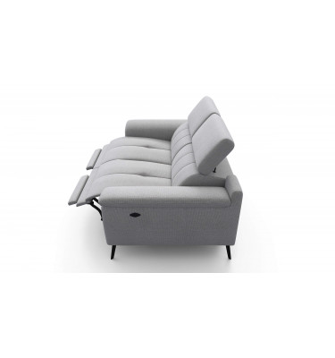 2-Sitzer Relaxsofa mit zwei Relaxfunktionen FIERO FARBE Silbergrau (Arano 09)