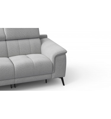 2-Sitzer Relaxsofa mit zwei Relaxfunktionen FIERO FARBE Silbergrau (Arano 09)