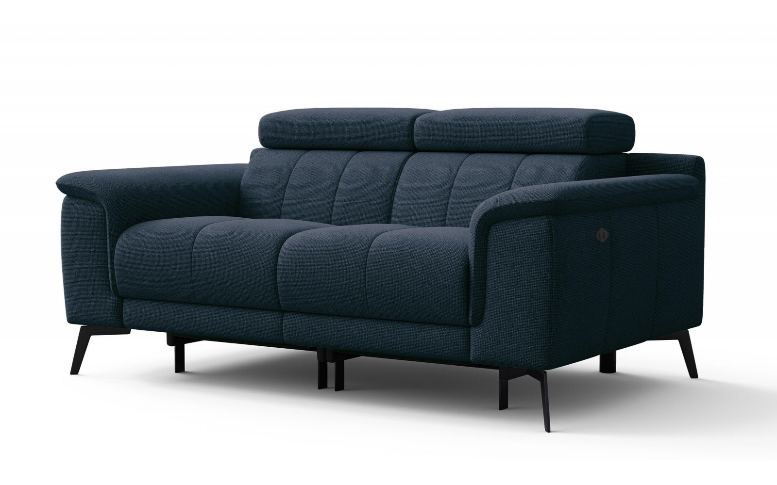 2-Sitzer Relaxsofa mit zwei Relaxfunktionen FIERO FARBE Marineblau (Arano 12)