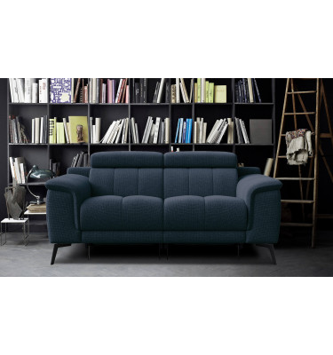 2-Sitzer Relaxsofa mit zwei Relaxfunktionen FIERO FARBE Marineblau (Arano 12)