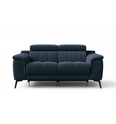 2-Sitzer Relaxsofa mit zwei Relaxfunktionen FIERO FARBE Marineblau (Arano 12)