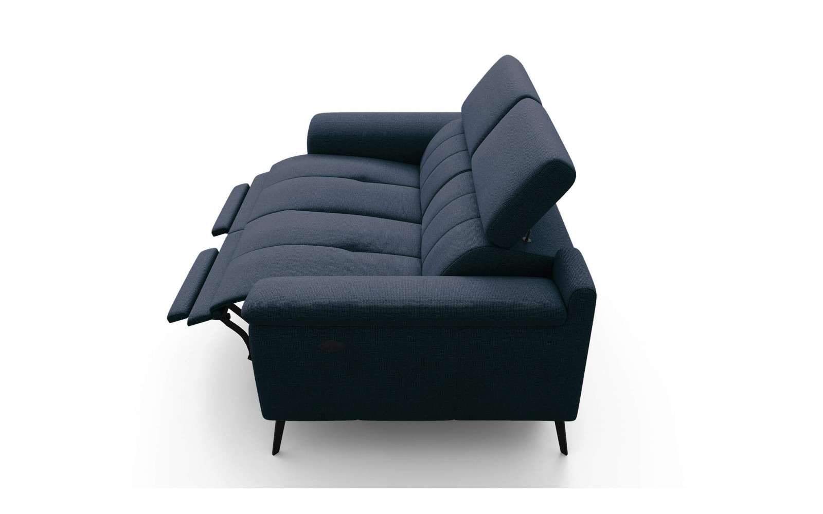 2-Sitzer Relaxsofa mit zwei Relaxfunktionen FIERO FARBE Marineblau (Arano 12)