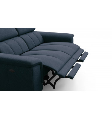 2-Sitzer Relaxsofa mit zwei Relaxfunktionen FIERO FARBE Marineblau (Arano 12)