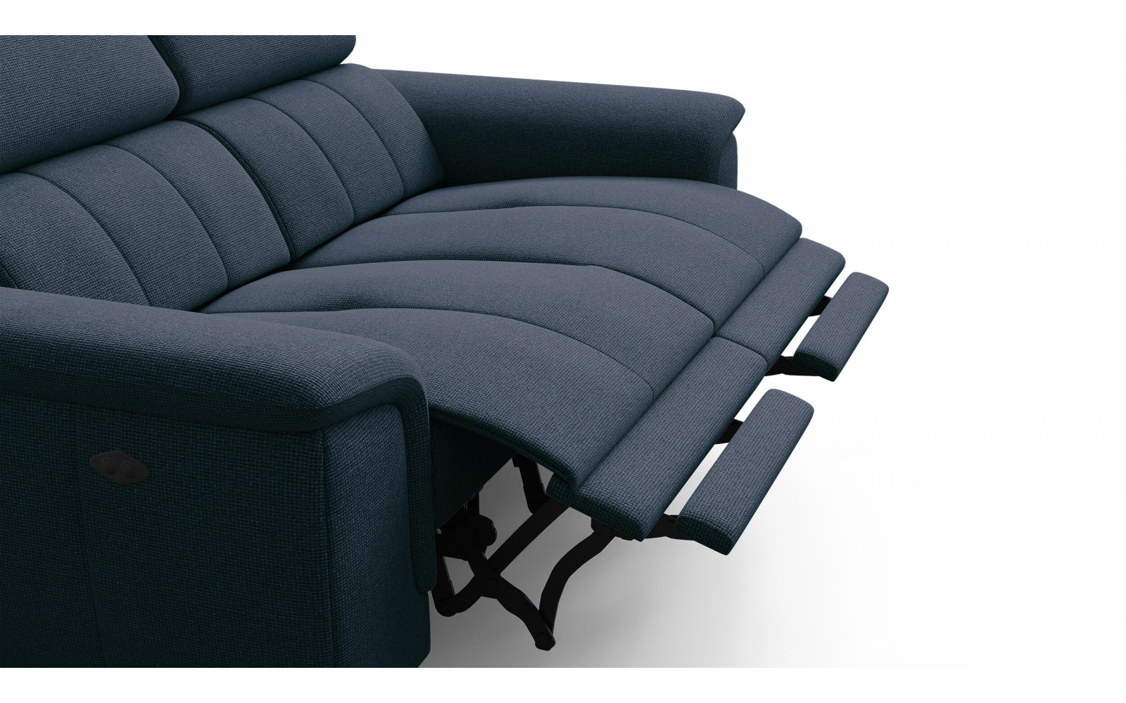 2-Sitzer Relaxsofa mit zwei Relaxfunktionen FIERO FARBE Marineblau (Arano 12)