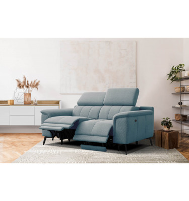 2-Sitzer Relaxsofa mit zwei Relaxfunktionen FIERO FARBE Mintgrün (Arano 14)