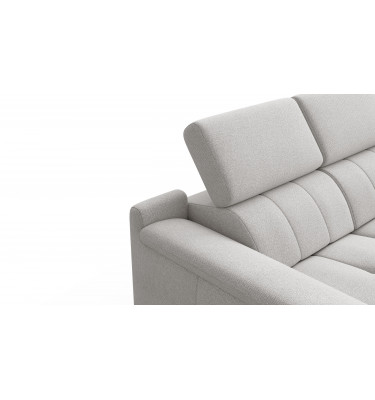 2-Sitzer Relaxsofa mit zwei Relaxfunktionen FIERO FARBE Hellgrau (Arano 15)