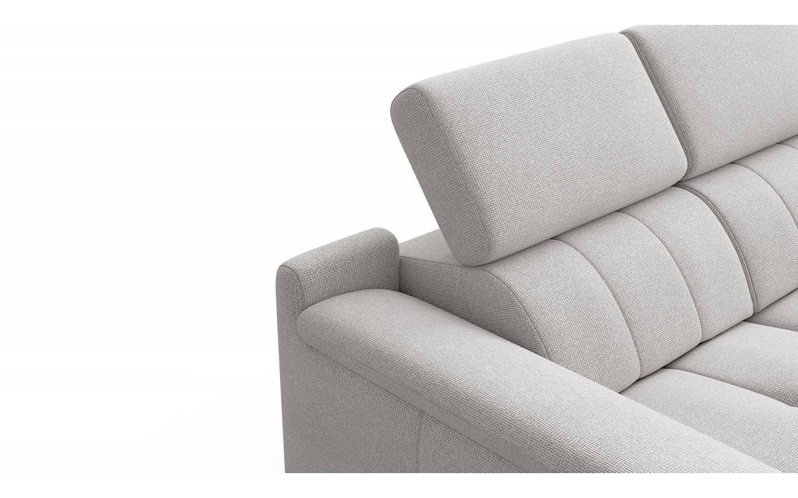 2-Sitzer Relaxsofa mit zwei Relaxfunktionen FIERO FARBE Hellgrau (Arano 15)