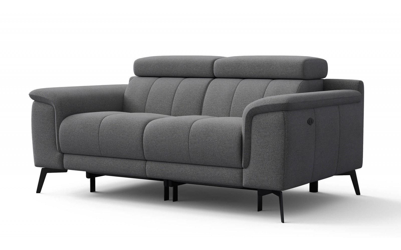 2-Sitzer Relaxsofa mit zwei Relaxfunktionen FIERO FARBE Grau (Arano 19)