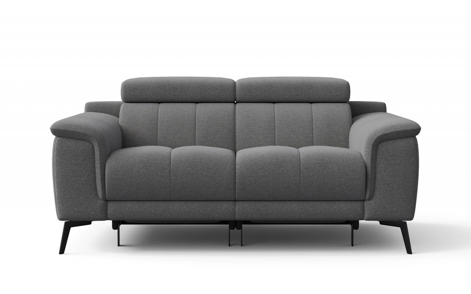 2-Sitzer Relaxsofa mit zwei Relaxfunktionen FIERO FARBE Grau (Arano 19)