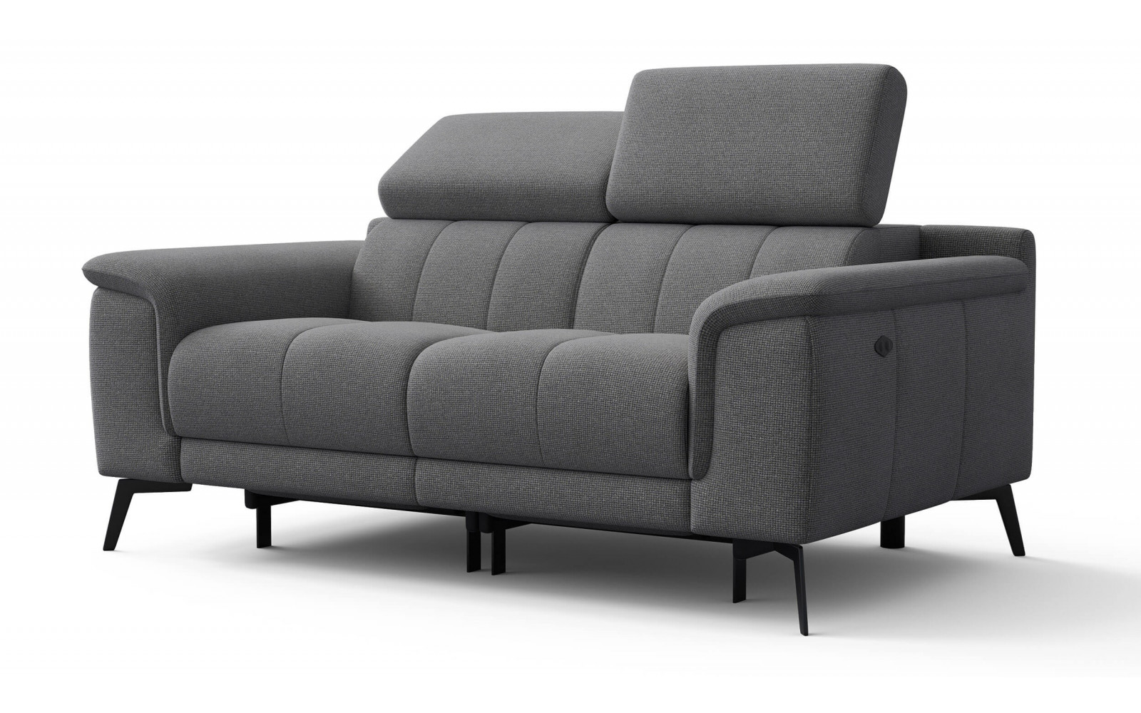 2-Sitzer Relaxsofa mit zwei Relaxfunktionen FIERO FARBE Grau (Arano 19)