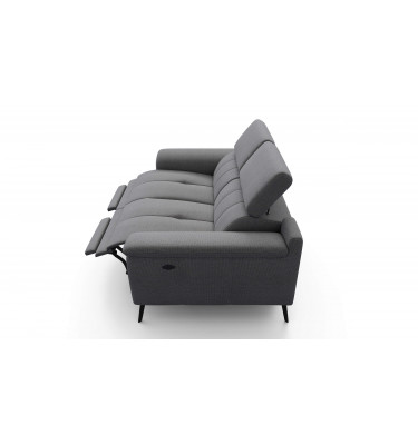 2-Sitzer Relaxsofa mit zwei Relaxfunktionen FIERO FARBE Grau (Arano 19)
