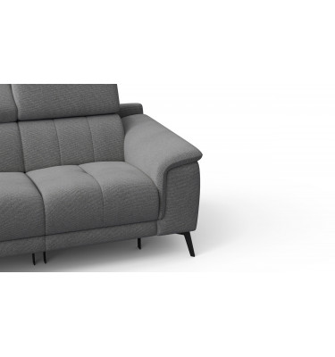 2-Sitzer Relaxsofa mit zwei Relaxfunktionen FIERO FARBE Grau (Arano 19)