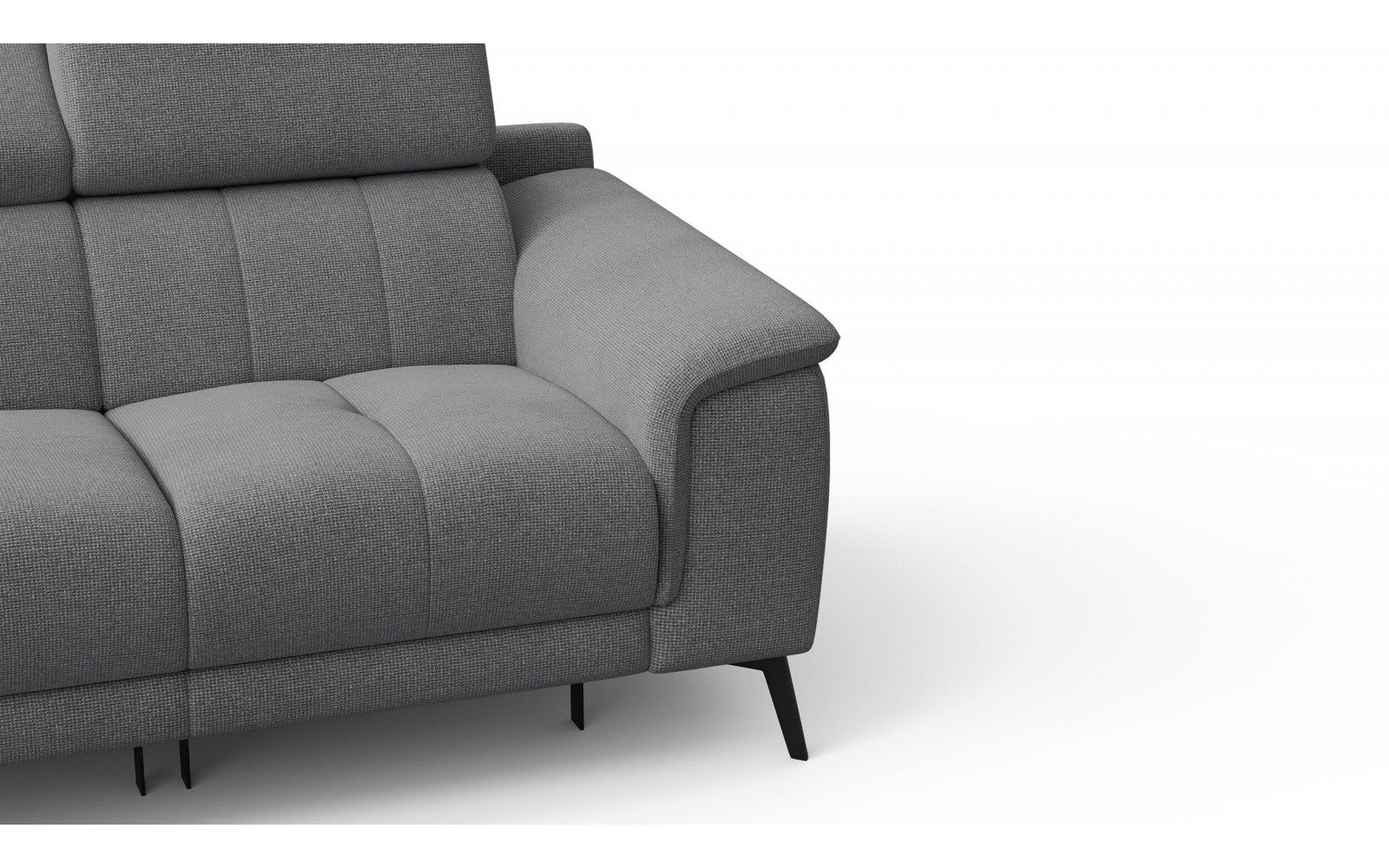 2-Sitzer Relaxsofa mit zwei Relaxfunktionen FIERO FARBE Grau (Arano 19)