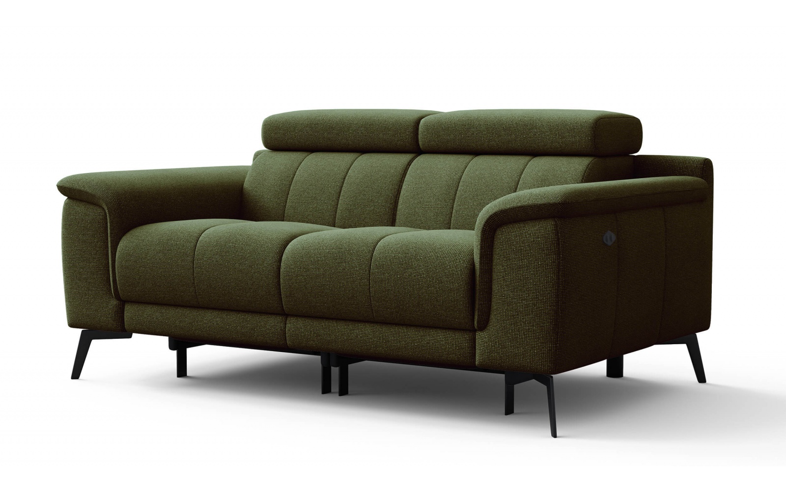 2-Sitzer Relaxsofa mit zwei Relaxfunktionen FIERO FARBE Olivgrün (Arano 24)