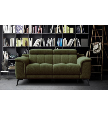 2-Sitzer Relaxsofa mit zwei Relaxfunktionen FIERO FARBE Olivgrün (Arano 24)