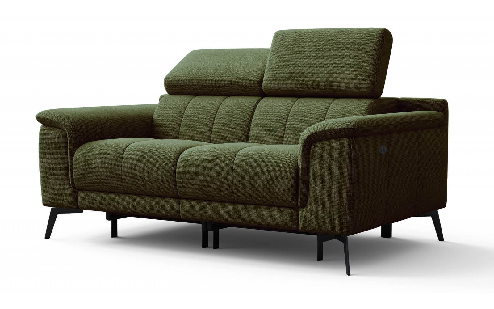 2-Sitzer Relaxsofa mit zwei Relaxfunktionen FIERO FARBE Olivgrün (Arano 24)