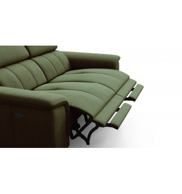 2-Sitzer Relaxsofa mit zwei Relaxfunktionen FIERO FARBE Olivgrün (Arano 24)