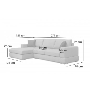 Ecksofa links 4-Sitzer OTTO