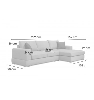 Ecksofa 4-Sitzer rechts Otto kaufen | Stilvolles Ecksofa | Wozimo