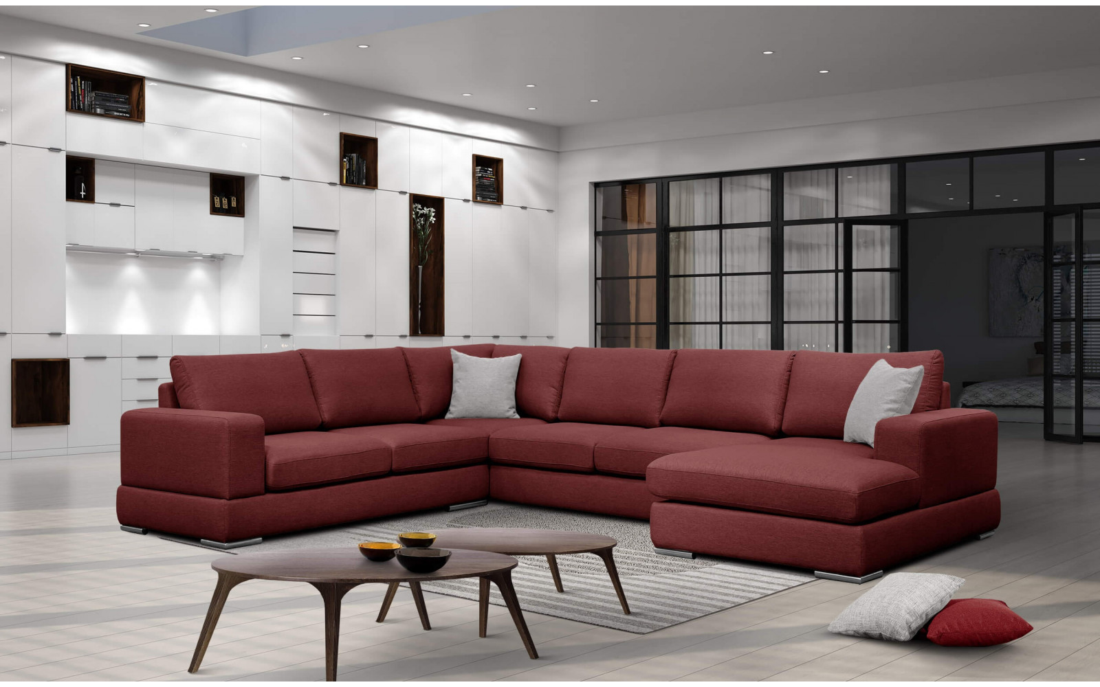 Wohnlandschaft U-Form rechts 7-Sitzer OTTO