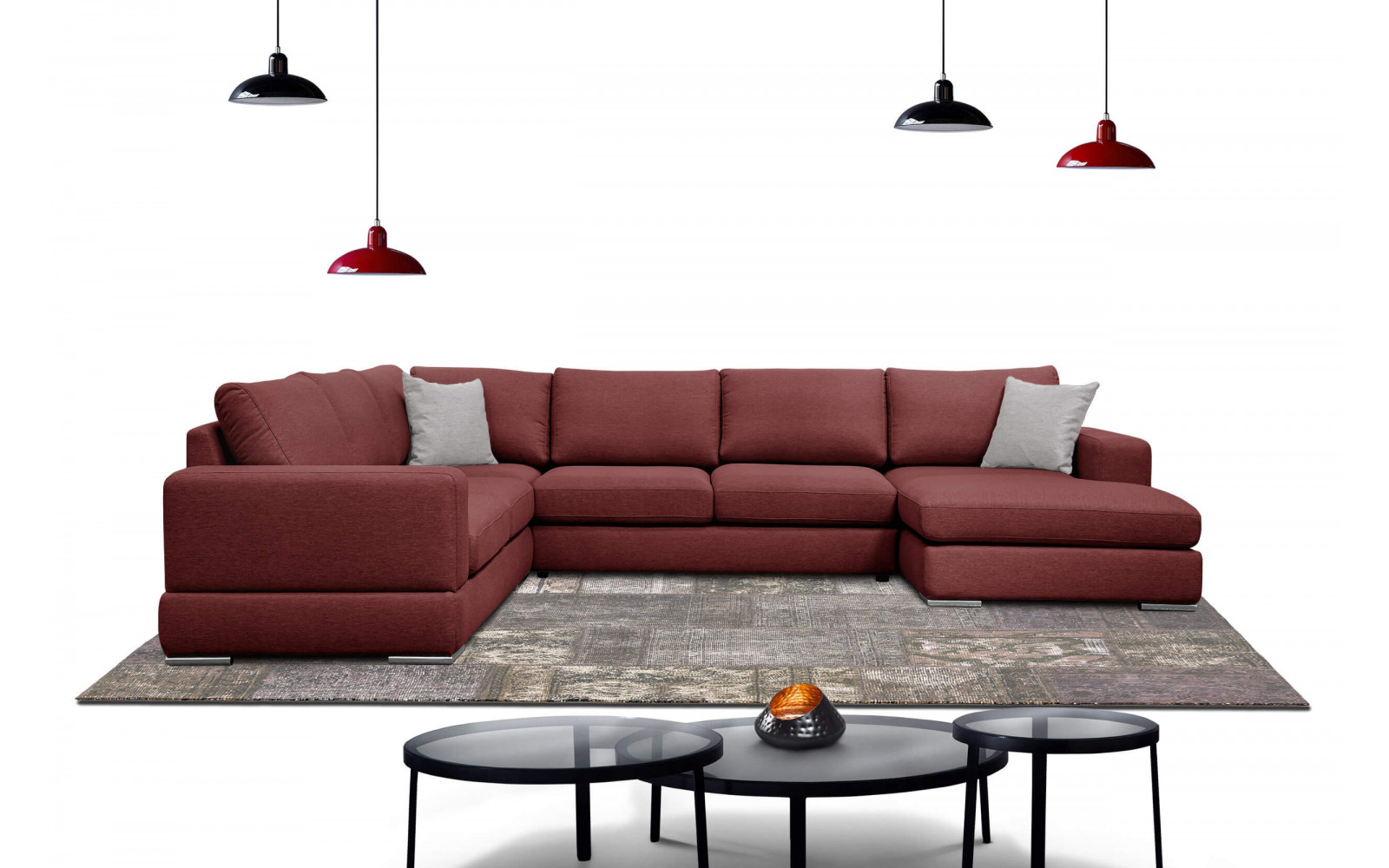 Wohnlandschaft U-Form rechts 7-Sitzer OTTO