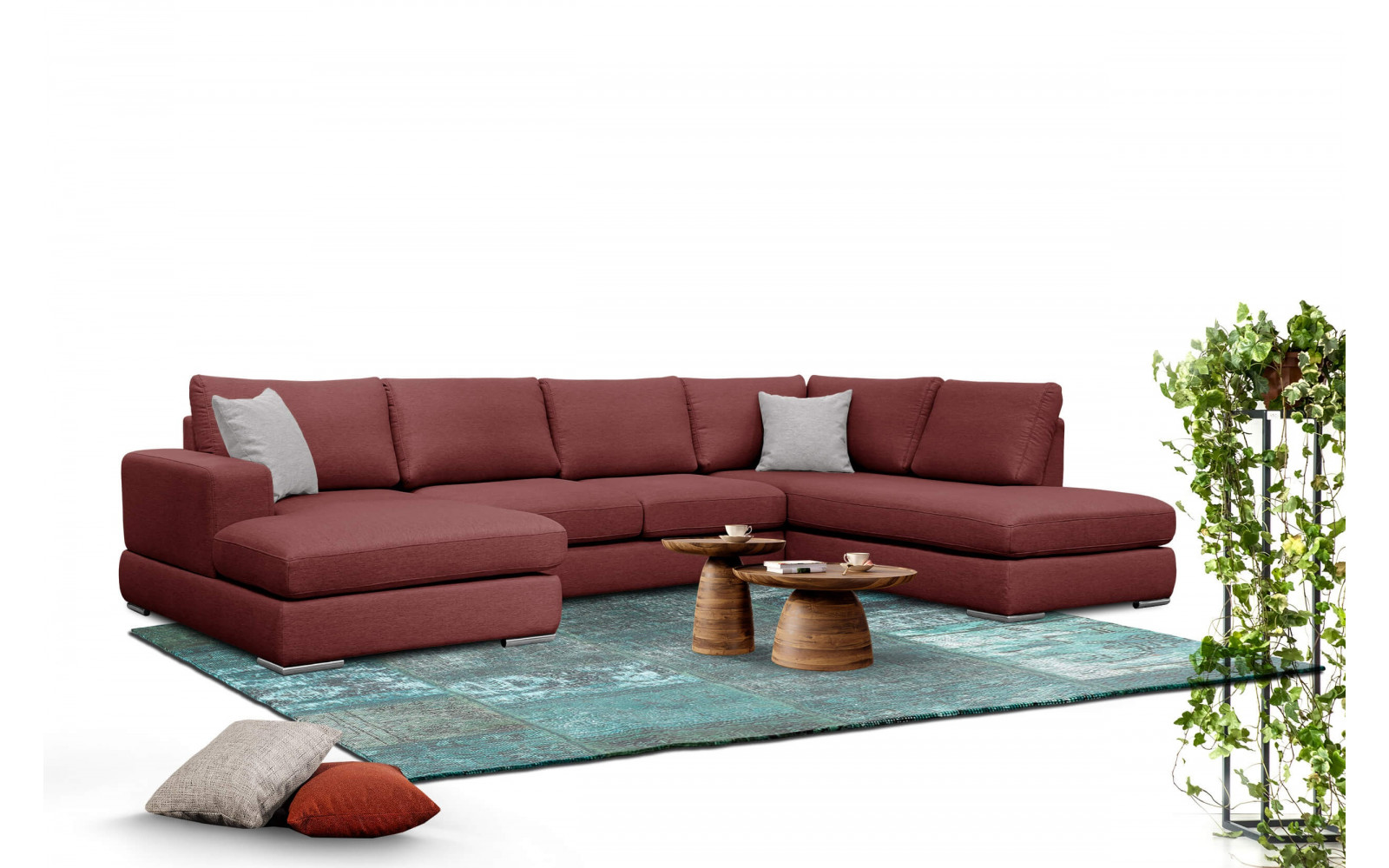 Wohnlandschaft U-Form rechts 6-Sitzer OTTO