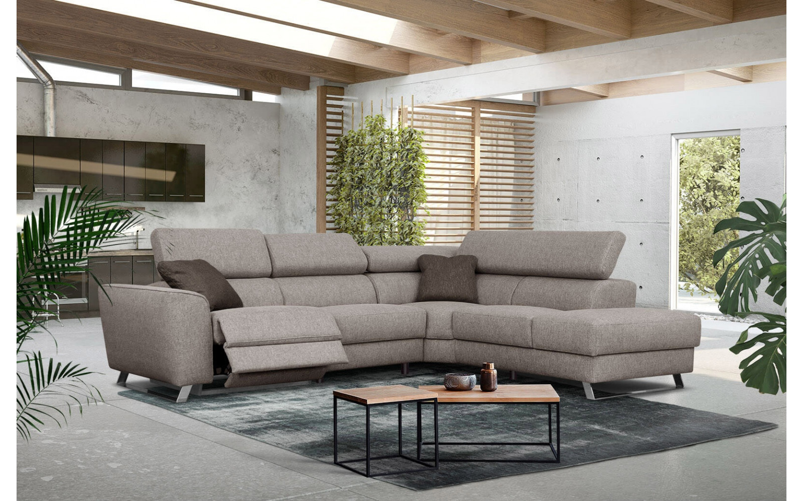 Ecksofa 5-Sitzer rechts Stegen | Mit Relaxfunktion kaufen | Wozimo