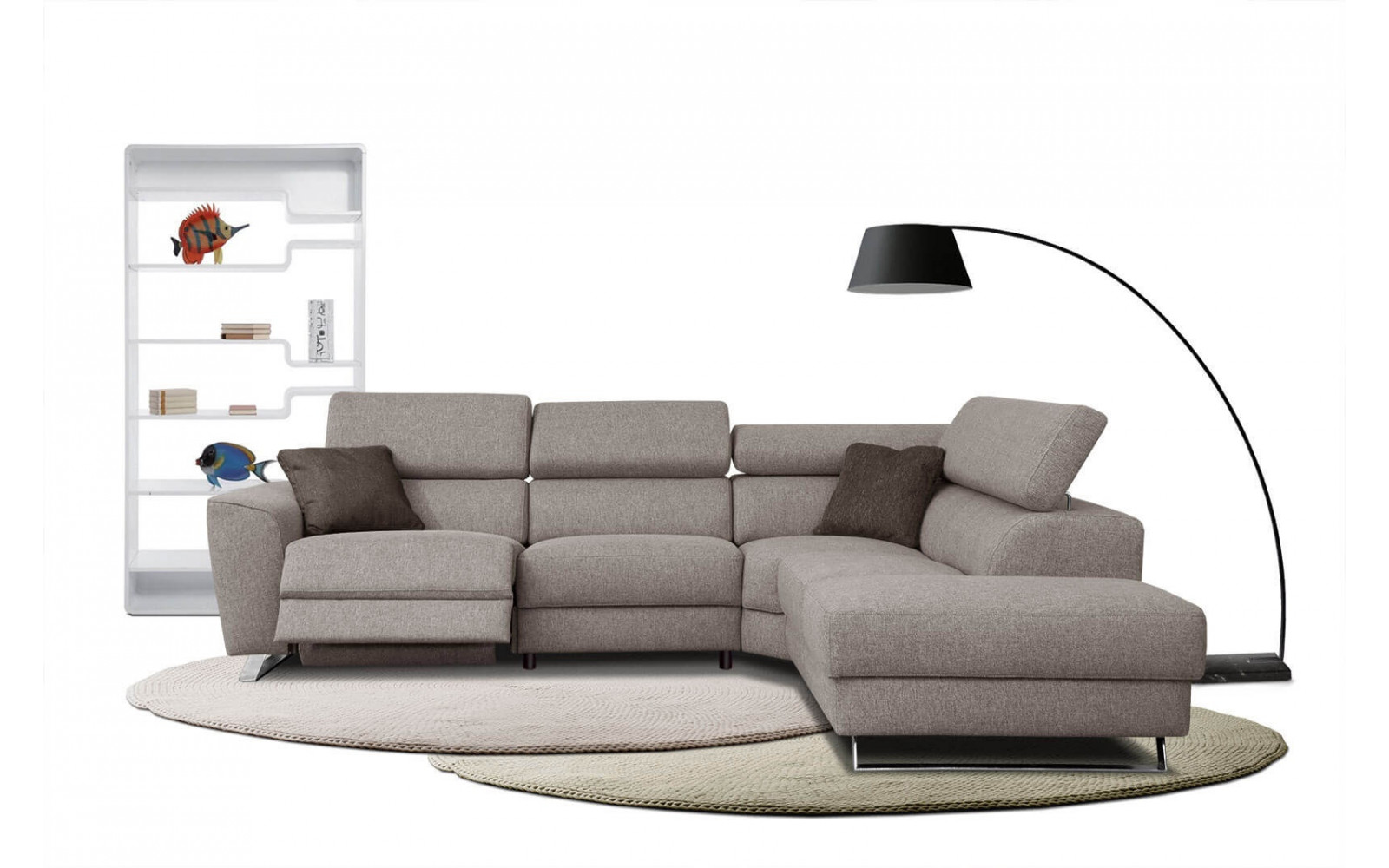 Ecksofa 5-Sitzer rechts Stegen | Mit Relaxfunktion kaufen | Wozimo