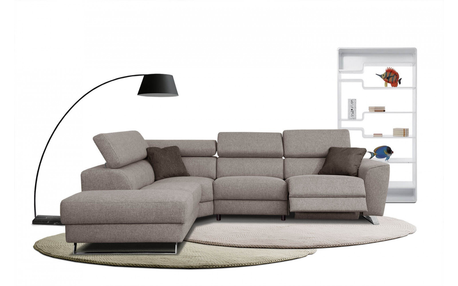 Ecksofa 5-Sitzer links Stegen | Mit Relaxfunktion kaufen | Wozimo