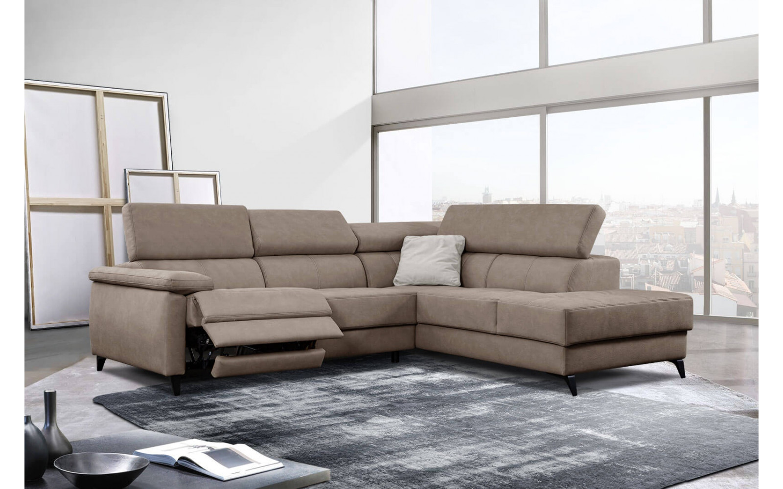 Ecksofa 5-Sitzer rechts Taunus | Mit Relaxfunktion kaufen | Wozimo