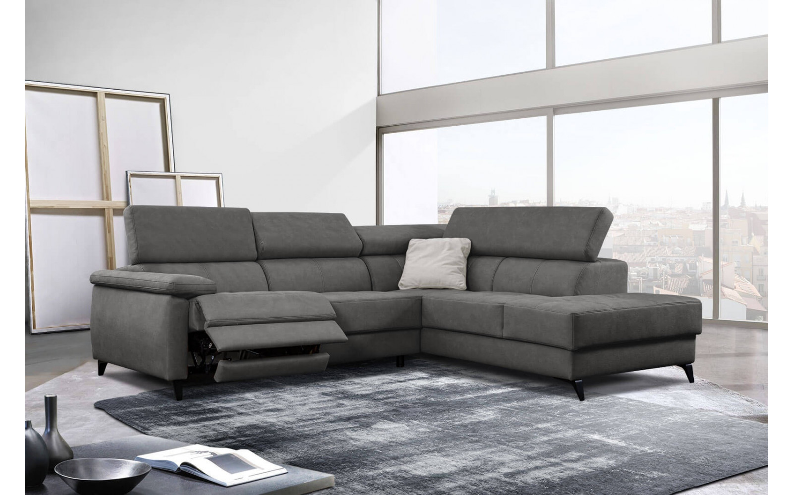 Ecksofa 5-Sitzer rechts Taunus | Mit Relaxfunktion kaufen | Wozimo