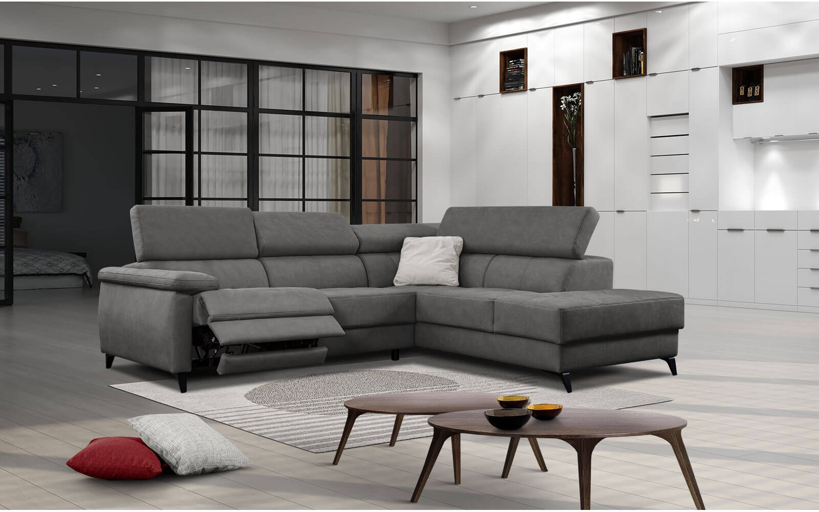 Ecksofa 5-Sitzer rechts Taunus | Mit Relaxfunktion kaufen | Wozimo