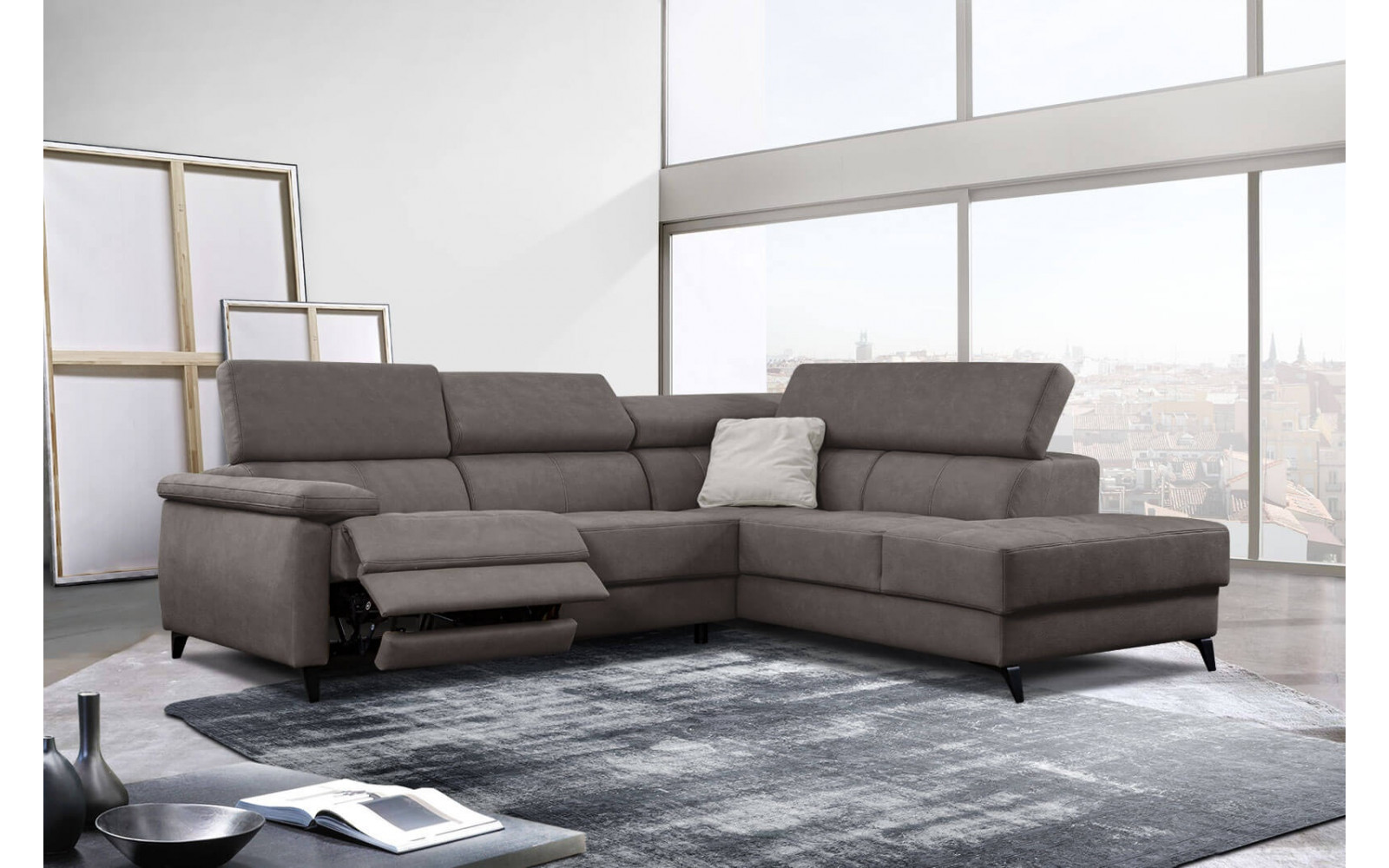 Ecksofa 5-Sitzer rechts Taunus | Mit Relaxfunktion kaufen | Wozimo