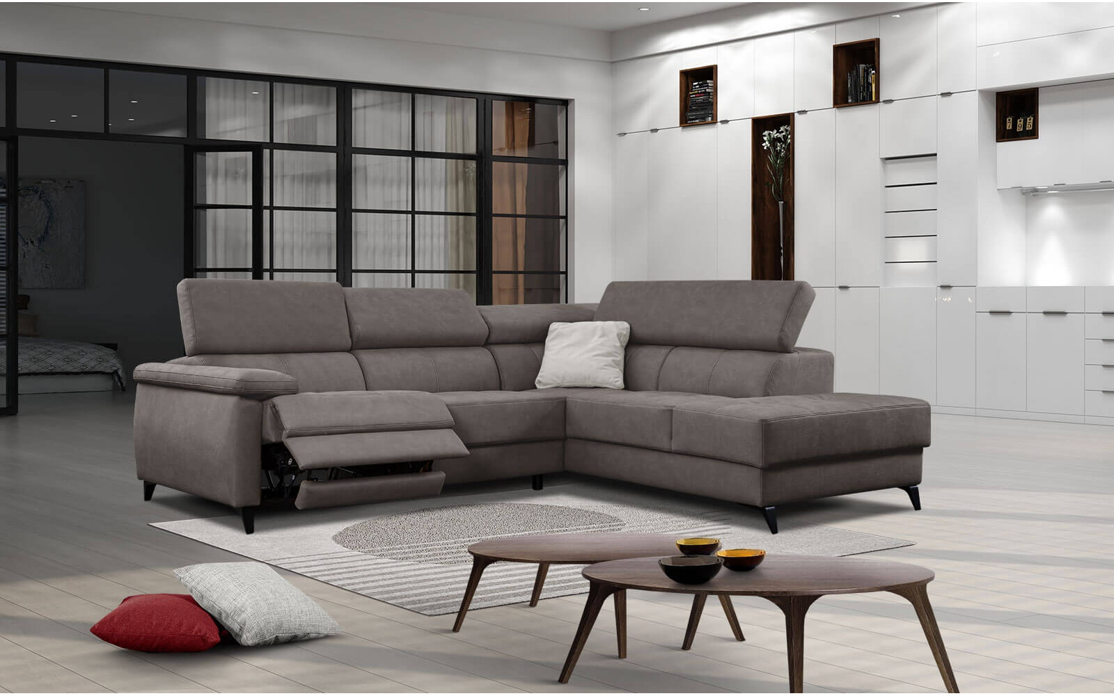 Ecksofa 5-Sitzer rechts Taunus | Mit Relaxfunktion kaufen | Wozimo