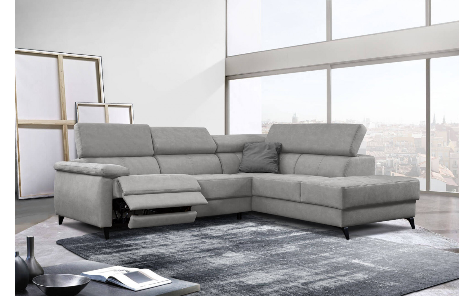 Ecksofa 5-Sitzer rechts Taunus | Mit Relaxfunktion kaufen | Wozimo