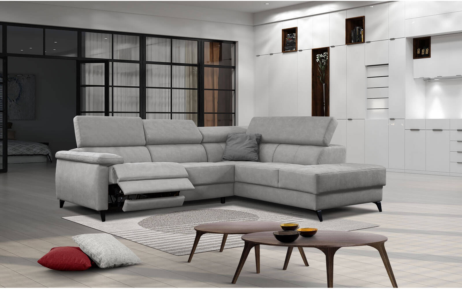 Ecksofa 5-Sitzer rechts Taunus | Mit Relaxfunktion kaufen | Wozimo