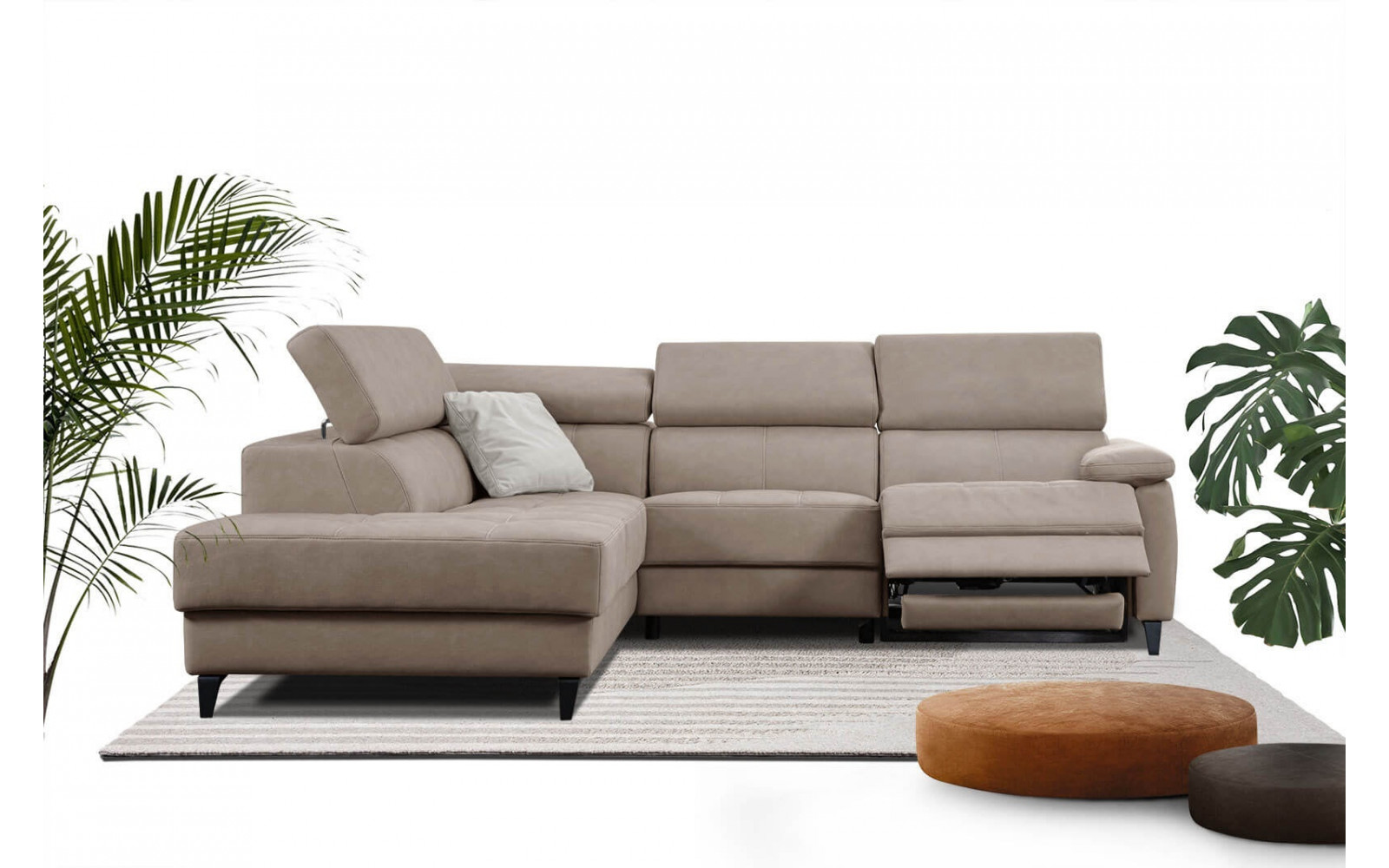 Ecksofa 5-Sitzer links Taunus | Mit Relaxfunktion kaufen | Wozimo