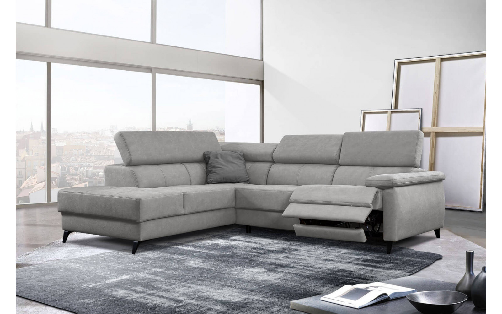 Ecksofa 5-Sitzer links Taunus | Mit Relaxfunktion kaufen | Wozimo